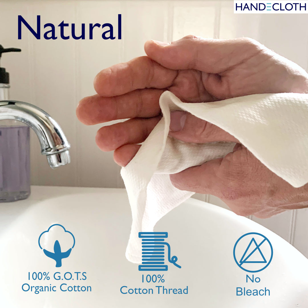 Organic Zero-Waste Guest Towels for the bathroom that are soft on hands