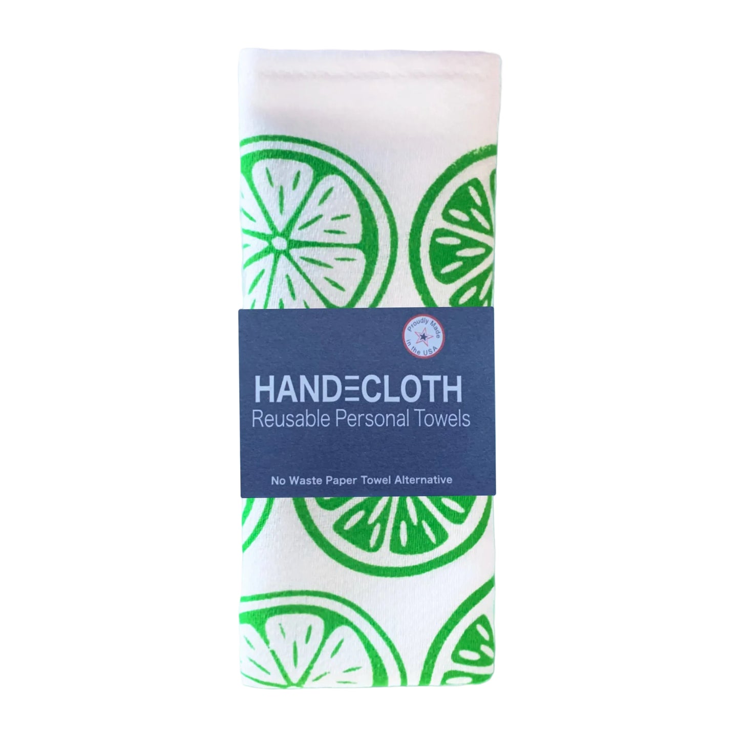 Cotton Reusable Paperless Towel with Lime Slice Prints