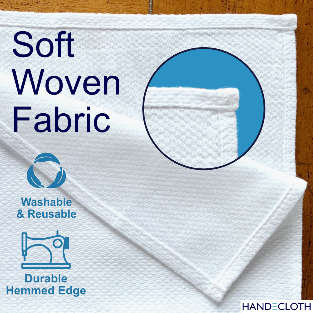 Soft Cotton Cloth Napkins Washable Reusable  Cleaning Towel Hemmed