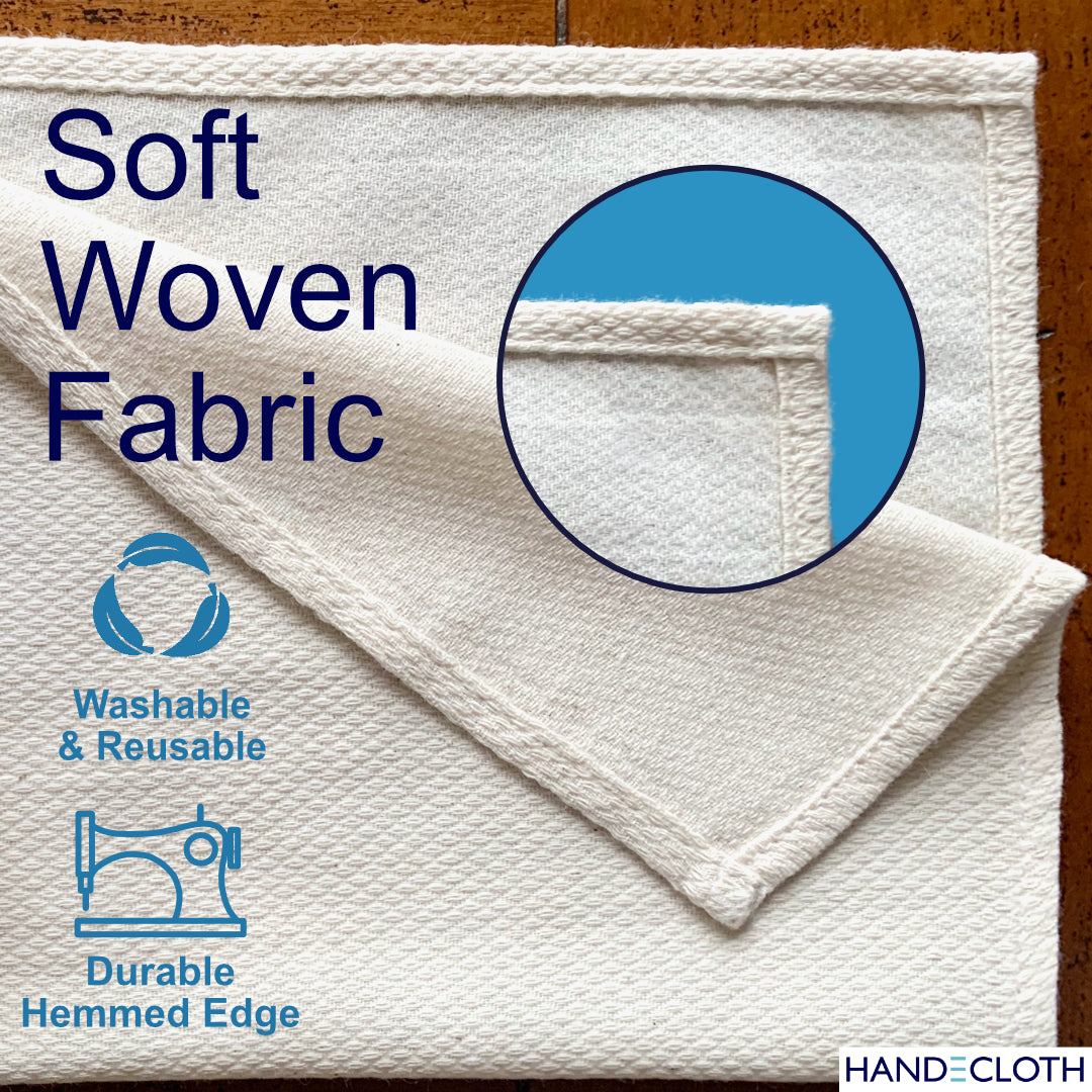 Organic Cotton sustainable plastic-free replacement for microfiber cloths in the kitchen