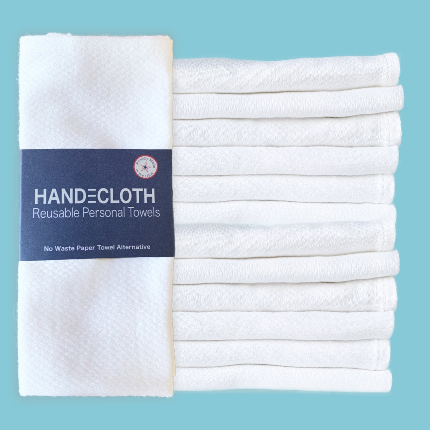 REUSABLE PAPER TOWEL ALTERNATIVE BY  HANDECLOTH 12 PACK