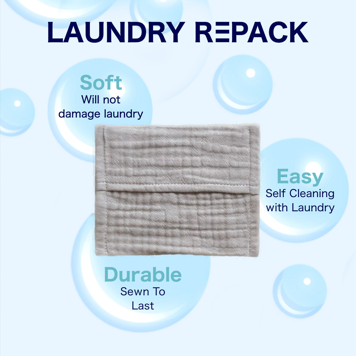 Laundry RePack: The Plastic-free Reusable Laundry Detergent Pack
