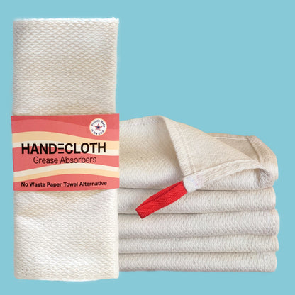 5 pack of Handcloth Reusable Cloth Grease Absorbers